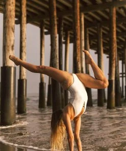 Wolven Reversible Tie-Back Recycled One Piece Swimsuit - Onyx Best Sellers