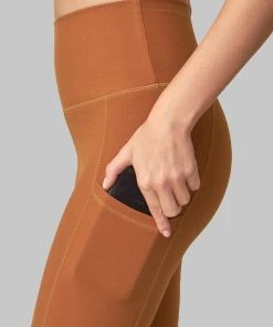 Wolven Recycled Legging With Pockets- Turmeric Best Sellers