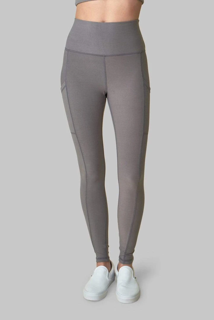 Wolven Best Sellers Recycled Legging With Pockets - Wolf Gray Wolven Best Sellers Recycled Legging With Pockets - Wolf Gray