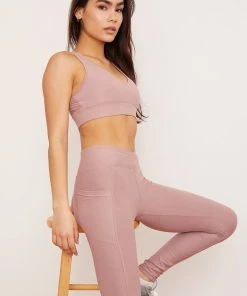 Wolven Recycled Racerback Bra - Salt