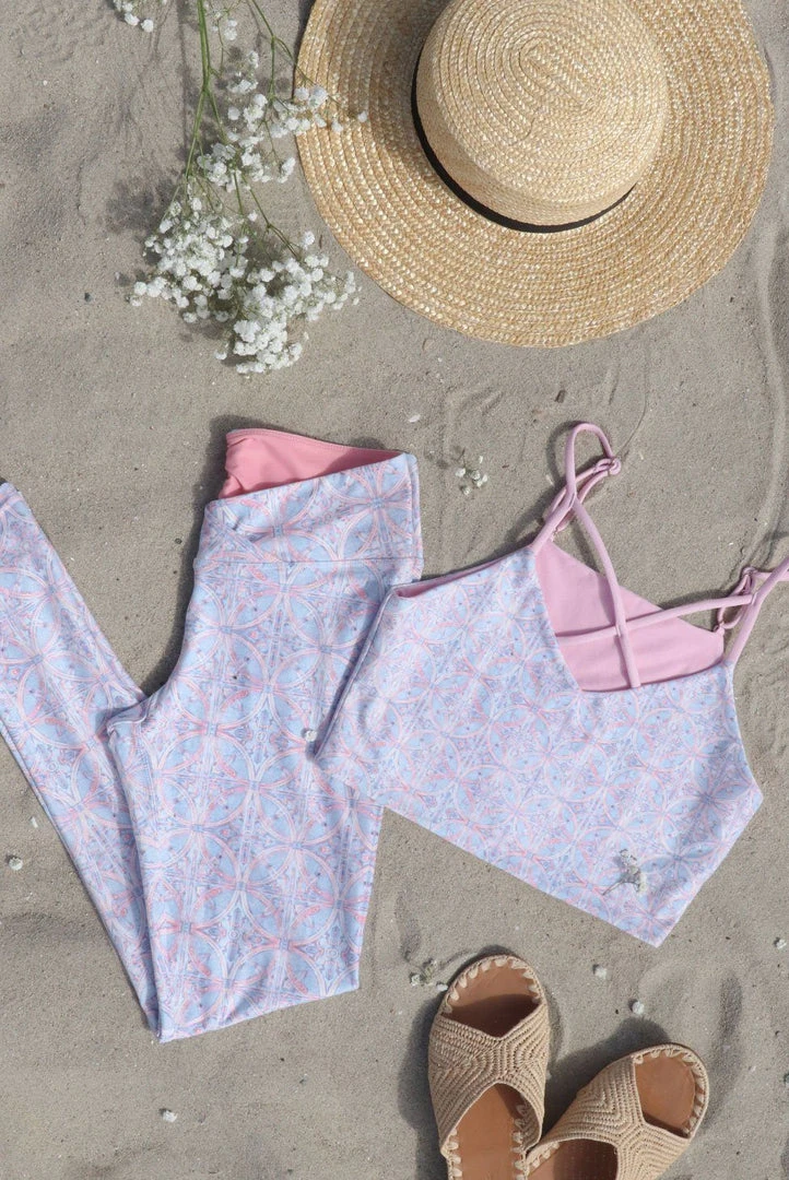 Wolven Crisscross Four-Way Recycled Top - Riviera Activewear + Athleisure Wolven Crisscross Four-Way Recycled Top - Riviera Activewear + Athleisure