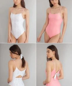 Wolven Reversible Eight-Way Recycled One Piece Swimsuit - Riviera