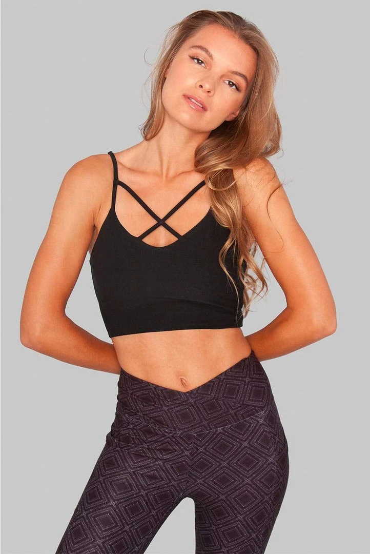 Wolven Crisscross Four-Way Recycled Top - Summit Wolven Crisscross Four-Way Recycled Top - Summit