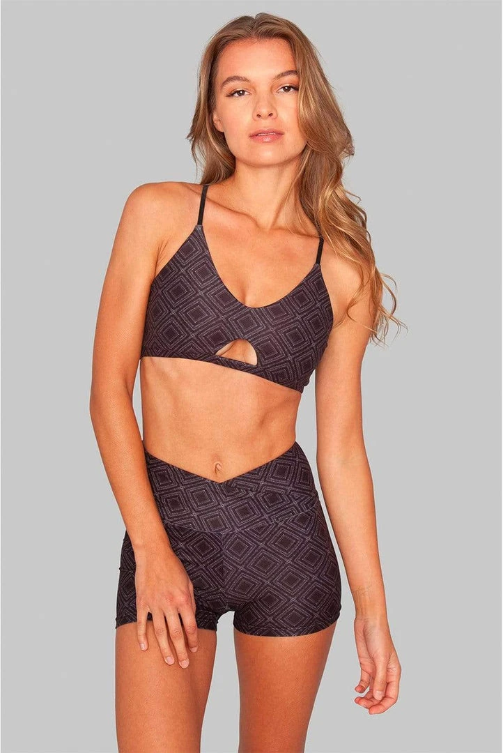 Wolven Crossover Recycled High-Waisted Short - Summit Activewear + Athleisure Wolven Crossover Recycled High-Waisted Short - Summit Activewear + Athleisure