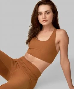 Wolven Best Sellers Recycled Yoga Top - Turmeric