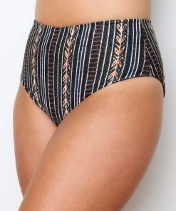 Wolven Reversible High-Waisted Recycled Bikini Bottom - Zephyr Best Sellers