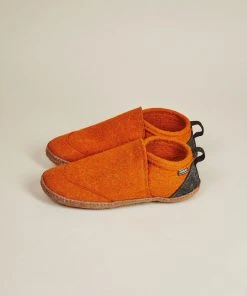 Kyrgies Women's Wool Tengries Slippers - Orange