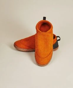 Kyrgies Women's Wool Tengries Slippers - Orange