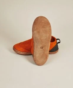 Kyrgies Women's Wool Tengries Slippers - Orange