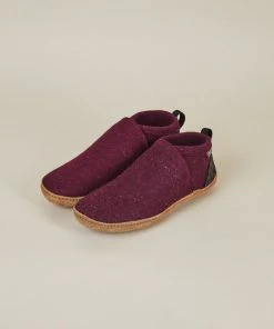 Kyrgies Women's Wool Tengries Slippers - Plum