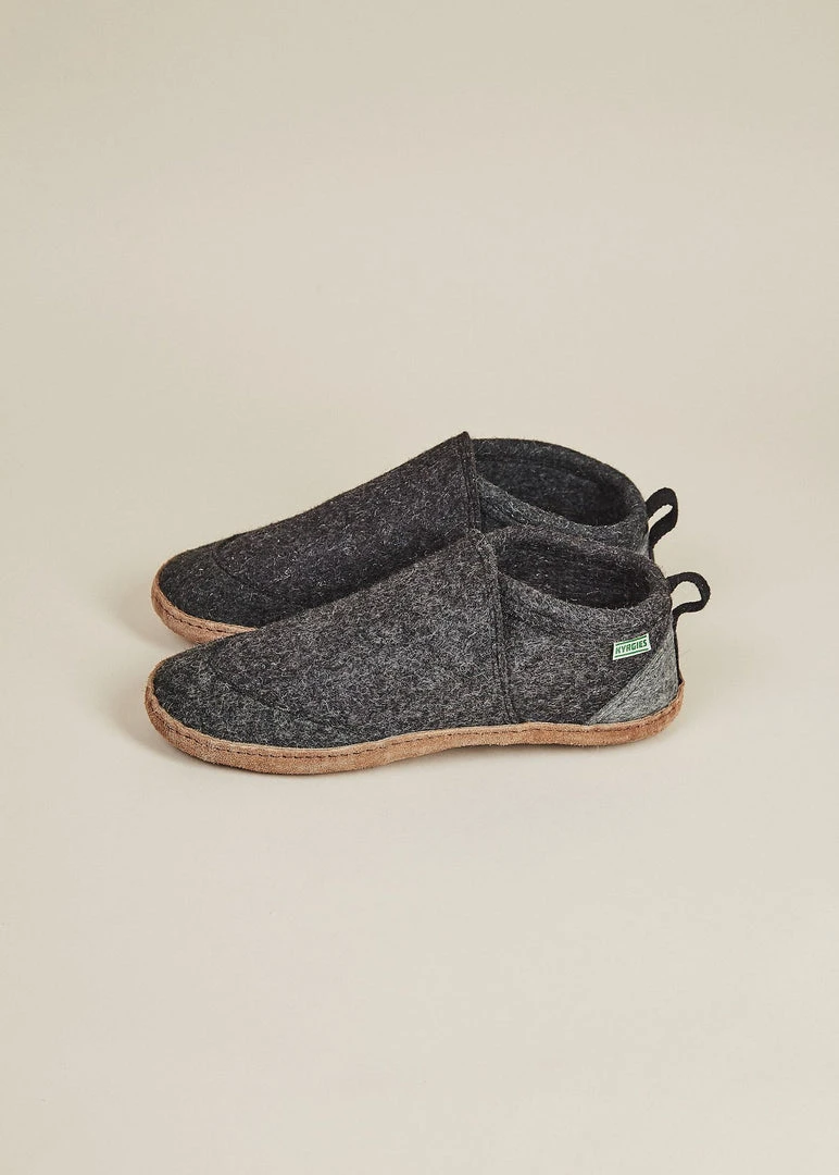 Kyrgies Women's Wool Tengries Slippers - Charcoal Kyrgies Women's Wool Tengries Slippers - Charcoal