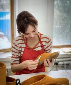 Kyrgies Women's Molded Sole Low Back Wool Slippers - Plum 13 Kyrgies Women's Molded Sole Low Back Wool Slippers - Plum