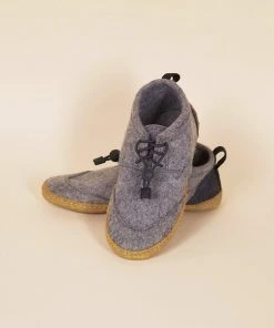 Kyrgies Handcrafted Women's Walkabout Wool Lace-Up Slippers