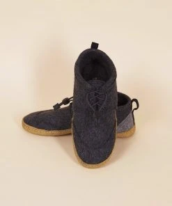 Kyrgies Handcrafted Women's Walkabout Wool Lace-Up Slippers