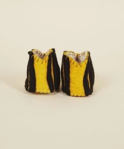 Silk Road Bazaar Wool Baby Booties - Bumblebee Kids' + Baby