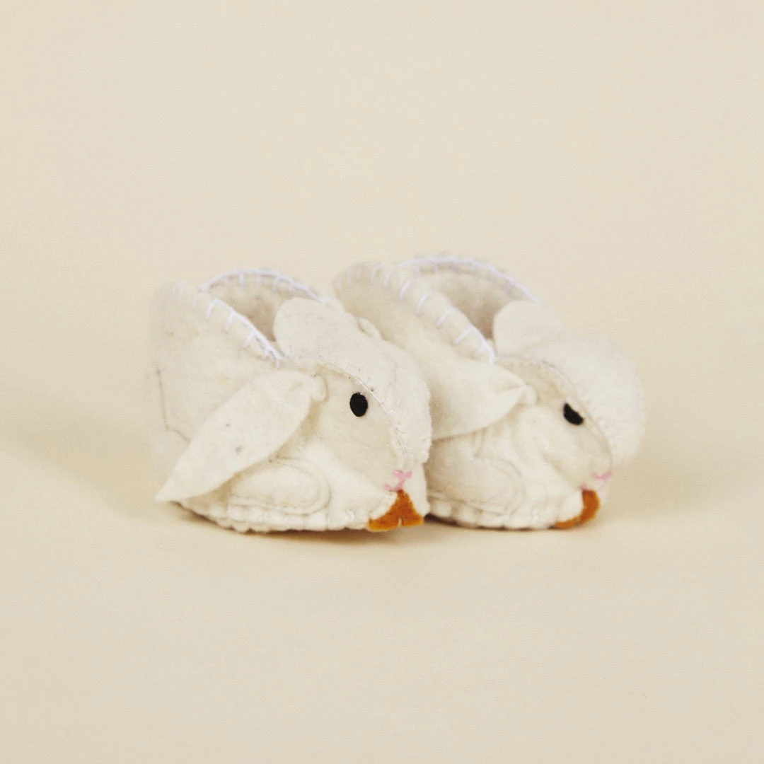 Silk Road Bazaar Wool Baby Booties - Bunny Silk Road Bazaar Wool Baby Booties - Bunny