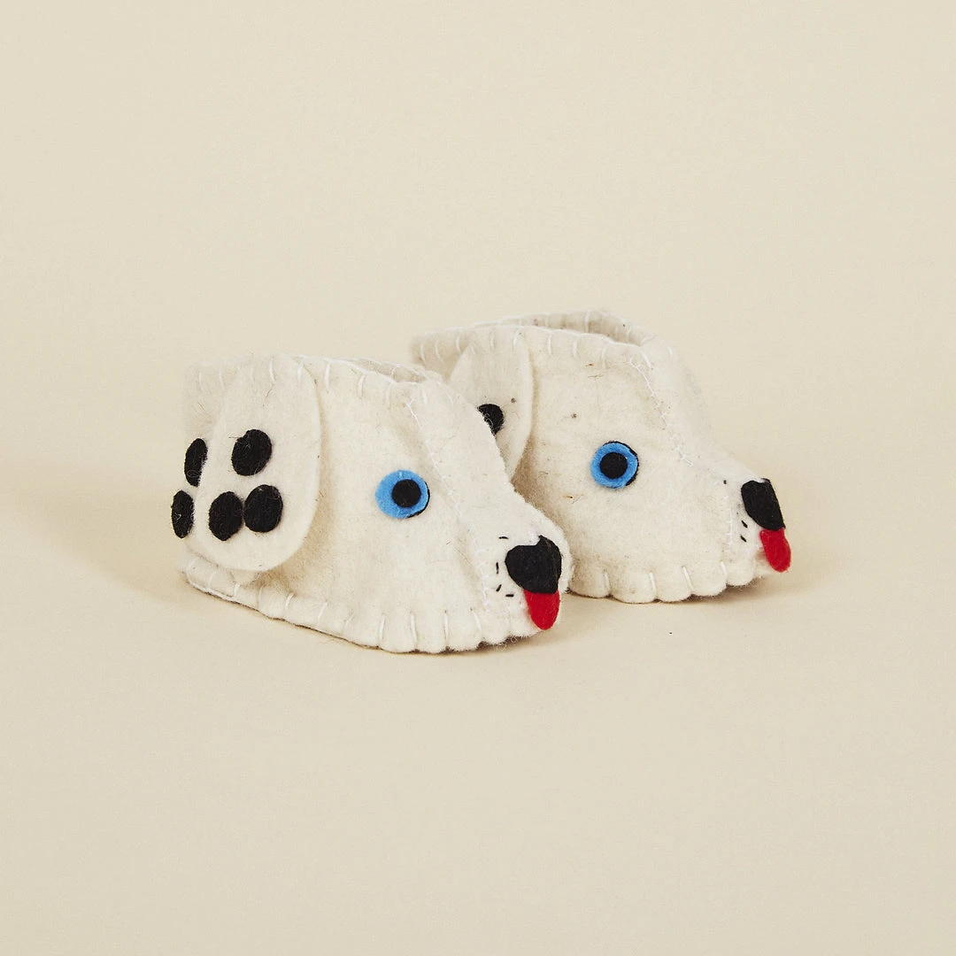 Silk Road Bazaar Wool Baby Booties - Dalmatian Silk Road Bazaar Wool Baby Booties - Dalmatian
