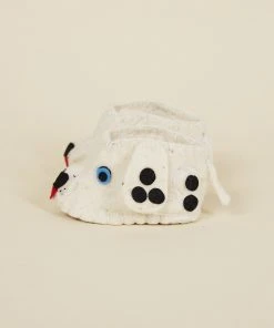 Silk Road Bazaar Wool Baby Booties - Dalmatian