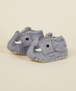 Silk Road Bazaar Wool Baby Booties - Elephant Best Sellers