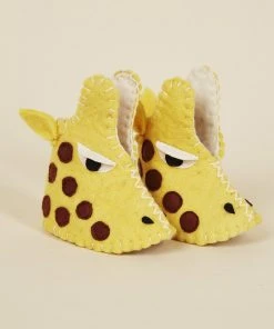 Silk Road Bazaar Kids' + Baby Wool Baby Booties - Giraffe
