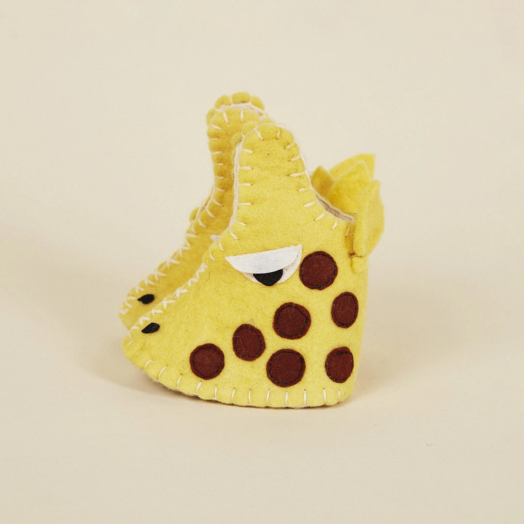 Silk Road Bazaar Kids' + Baby Wool Baby Booties - Giraffe 2 Silk Road Bazaar Kids' + Baby Wool Baby Booties - Giraffe