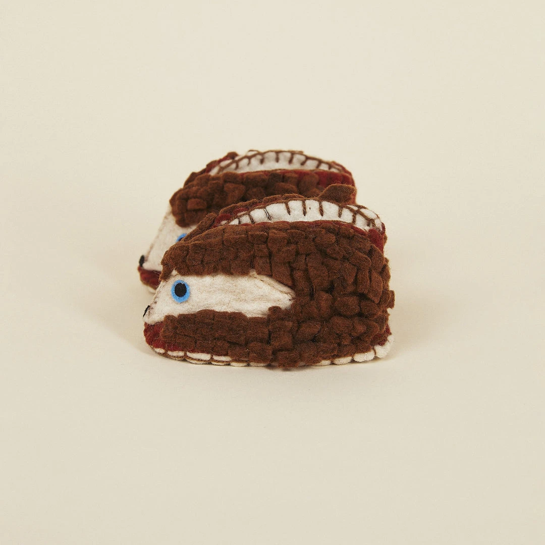 Silk Road Bazaar Wool Baby Booties - Hedgehog Silk Road Bazaar Wool Baby Booties - Hedgehog