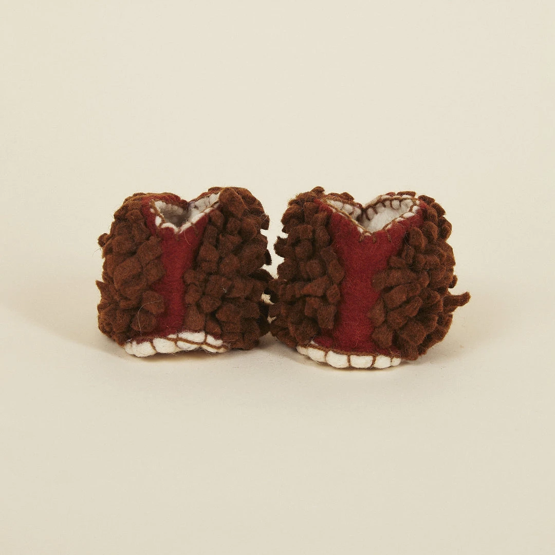 Silk Road Bazaar Wool Baby Booties - Hedgehog Silk Road Bazaar Wool Baby Booties - Hedgehog