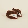 Silk Road Bazaar Wool Baby Booties - Hedgehog