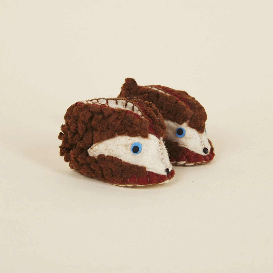 Silk Road Bazaar Wool Baby Booties - Hedgehog Silk Road Bazaar Wool Baby Booties - Hedgehog