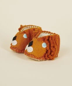 Silk Road Bazaar Wool Baby Booties - Lion Kids' + Baby 2 Silk Road Bazaar Wool Baby Booties - Lion Kids' + Baby