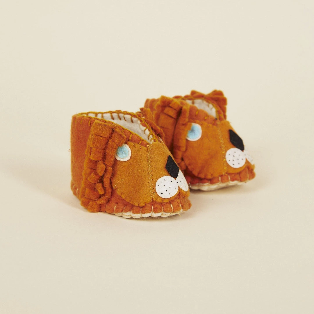 Silk Road Bazaar Wool Baby Booties - Lion Kids' + Baby Silk Road Bazaar Wool Baby Booties - Lion Kids' + Baby
