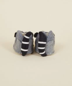 Silk Road Bazaar Kids' + Baby Wool Baby Booties - Raccoon