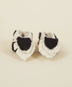 Silk Road Bazaar Wool Baby Booties - Skunk Kids' + Baby