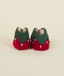 Silk Road Bazaar Wool Baby Booties - Strawberry Kids' + Baby