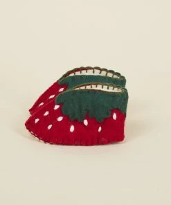 Silk Road Bazaar Wool Baby Booties - Strawberry Kids' + Baby