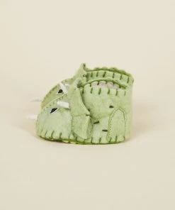 Silk Road Bazaar Wool Baby Booties - Triceratops Dinosaur Best Sellers