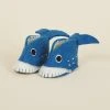 Silk Road Bazaar Wool Baby Booties - Whale
