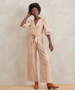 WVN Clothing Amber Gingham Jumpsuit