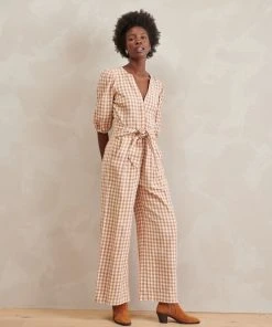 WVN Clothing Amber Gingham Jumpsuit