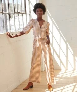 WVN Clothing Amber Gingham Jumpsuit