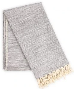 Hilana: Upcycled Cotton Yalova Upcycled Marbled Turkish Towel / Blanket - Blue 5 Hilana: Upcycled Cotton Yalova Upcycled Marbled Turkish Towel / Blanket - Blue