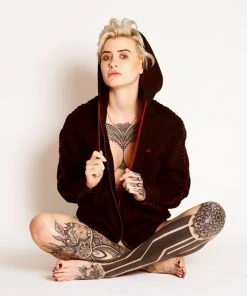 ONE432 Zalzala Upcycled Unisex Zip Hoodie Clothing