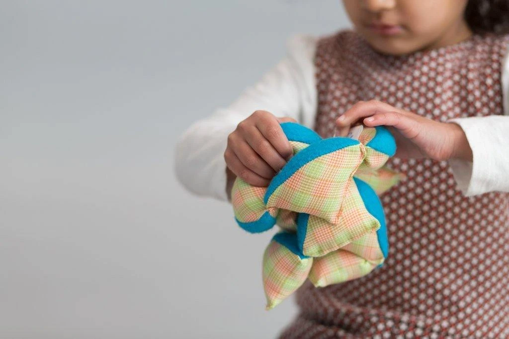 Zeki Learning Plush Puzzle Ball - Blue Baby Gifts Zeki Learning Plush Puzzle Ball - Blue Baby Gifts