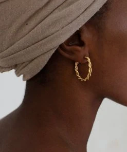 Yewo Jewelry Zinga Recycled Hoop Earrings