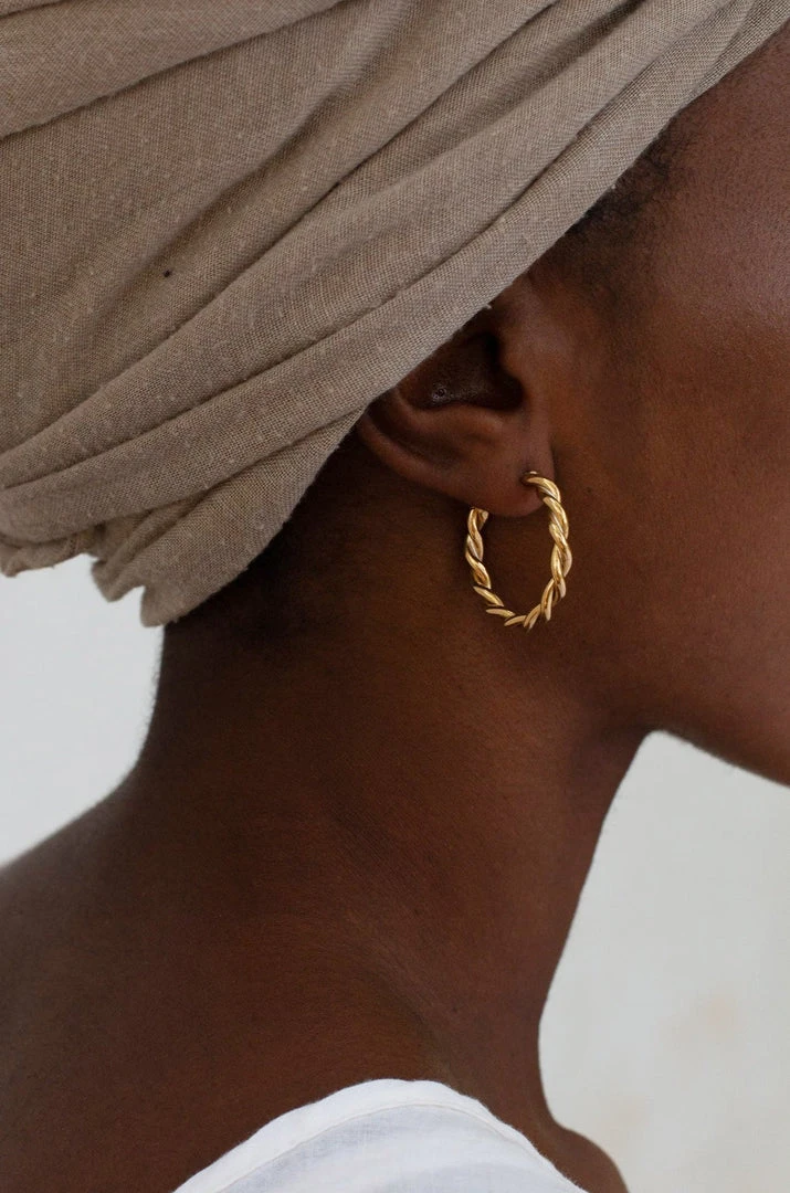 Yewo Jewelry Zinga Recycled Hoop Earrings Yewo Jewelry Zinga Recycled Hoop Earrings