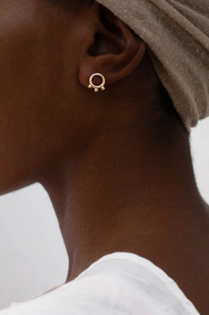 Yewo Zovu Recycled Stud Earrings Jewelry 2 Yewo Zovu Recycled Stud Earrings Jewelry