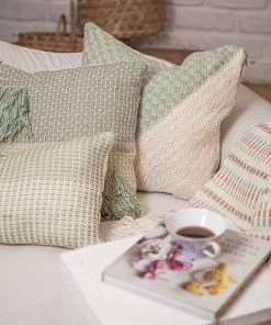 Zuahaza Diamond Feijoa Throw Pillow Cover