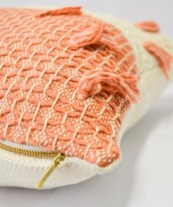 Zuahaza Home Goods Diamond Guayaba Throw Pillow Cover With Tassels