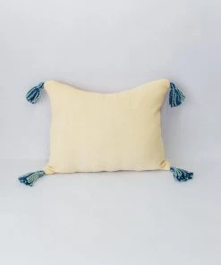 Zuahaza Home Goods Jardín Throw Pillow Cover - Seaglass + Apricot