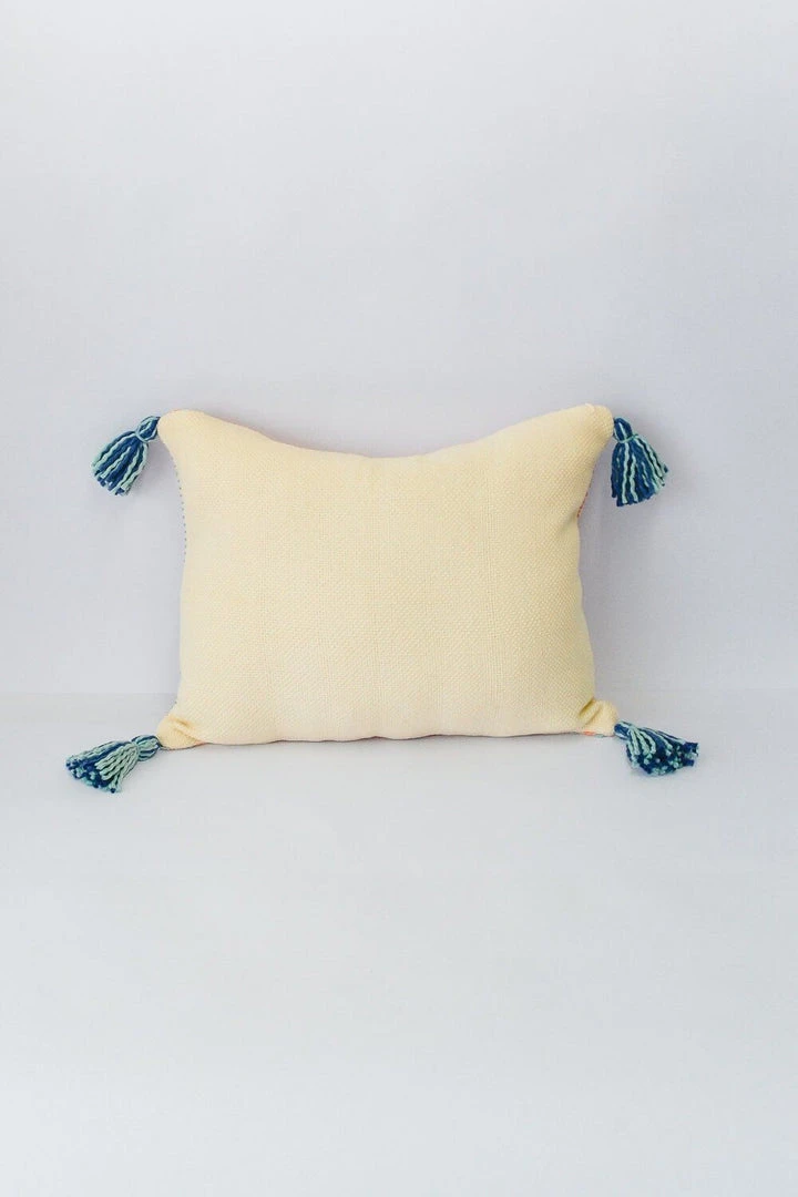 Zuahaza Home Goods Jardín Throw Pillow Cover - Seaglass + Apricot 2 Zuahaza Home Goods Jardín Throw Pillow Cover - Seaglass + Apricot